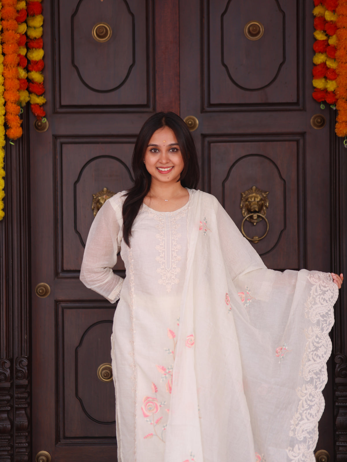 Thamarai Top & Dupatta Set