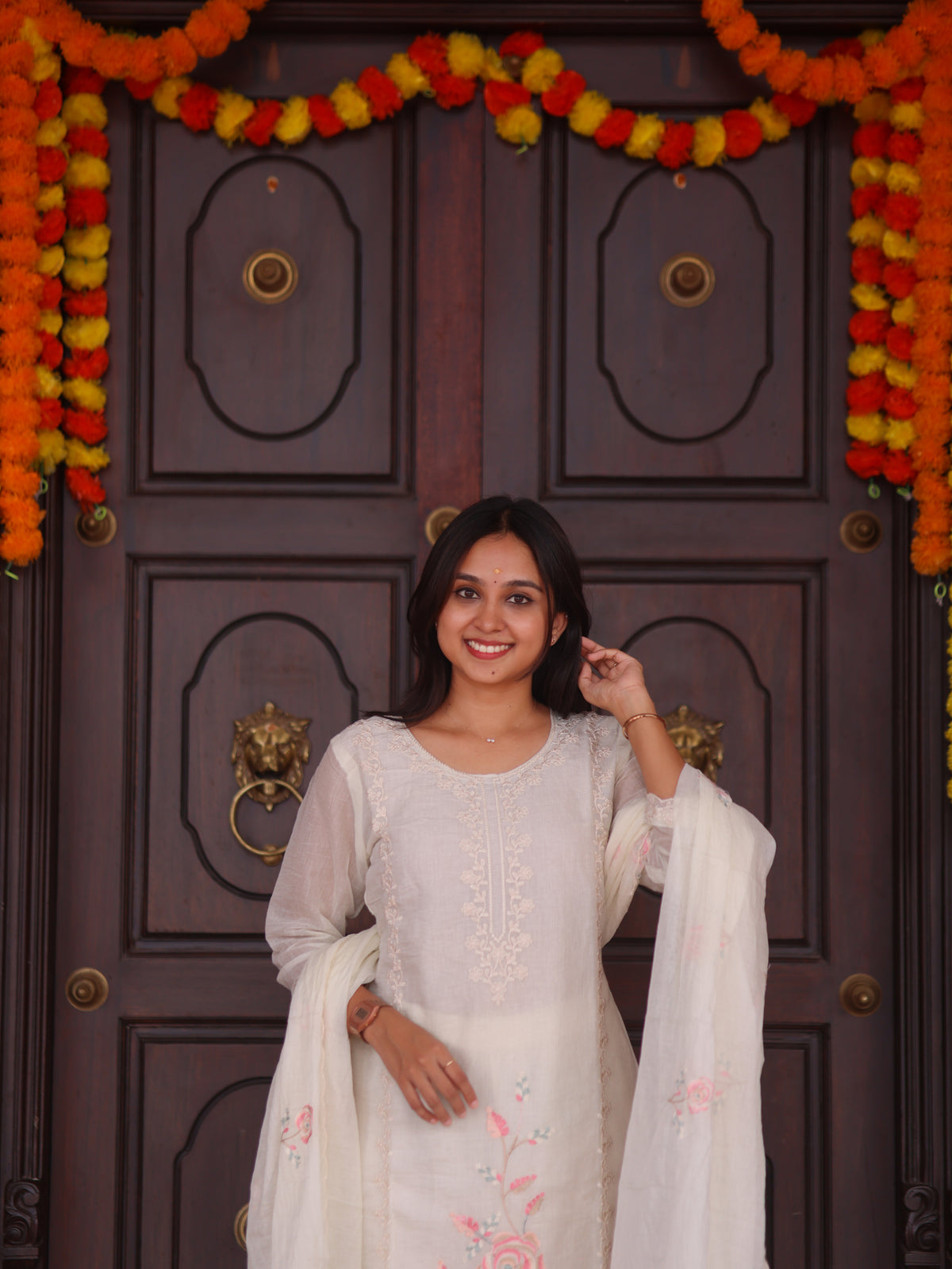 Thamarai Top & Dupatta Set