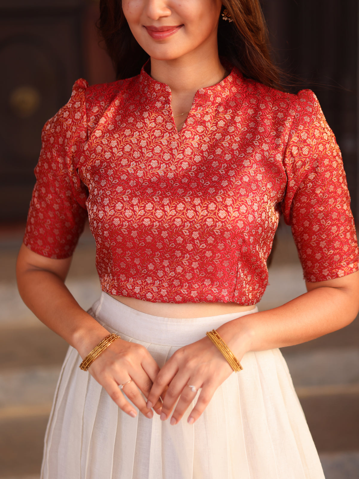 Kanmani Crop Top & Skirt